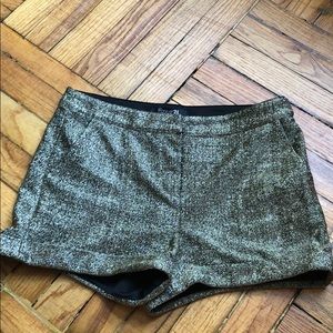 F21 Metallic Shorts